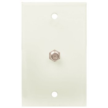 Voxx CVH61Z Wallplate, 1-Gang, White, Flush