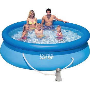 Intex Easy Set 28121EH Pool Set, 1018 gal, Vinyl