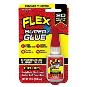 Flex Seal SGLIQB20 High Performance Super Glue, Liquid, Clear, 20 g Bottle