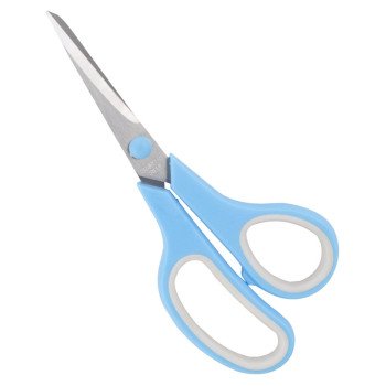 Vulcan JL-SR-07 Scissors, 7-1/2 in OAL, 2-1/4 in L Cut, Stainless Steel Blade, Blue/Gray Handle