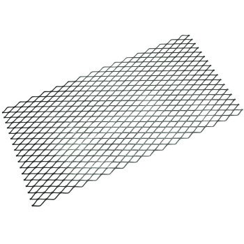 Stanley Hardware 4075BC Series N215-780 Expanded Grid Sheet, 13 Thick Material, 16 in W, 32 in L, Steel, Plain