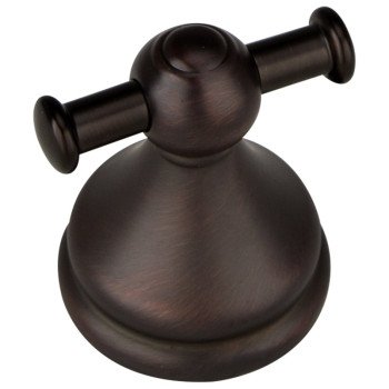 Boston Harbor L5053-50-10-3L Double Robe Hook, 2-Hook, Zinc, Oil-Rubbed Bronze, Wall Mounting