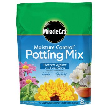 Miracle-Gro 75578300 Potting Soil, 8 qt Coverage Area