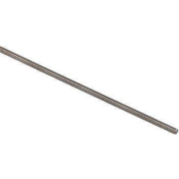 Stanley Hardware 4002BC Series N218-214 Threaded Rod, 1/4-20 in Thread, 36 in L, Coarse Grade, Stainless Steel