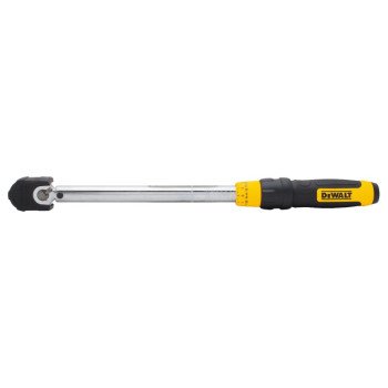 DEWALT DWMT75463 Torque Wrench, 3/8 in Drive, 17-5/16 in OAL, 20 to 100 ft-lb, Steel