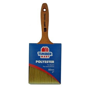 Nour 1230-100TBM Paint Brush, 4 in W, Straight Sash, Wall Brush, Polyester Bristle, Beavertail Handle