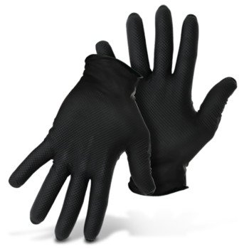 GLOVE NITRILE BLK XL 8MIL 50CT