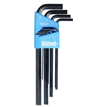 Eklind 10609 Hex Key Set, 9-Piece, Steel, Black