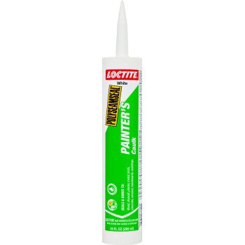 Loctite POLYSEAMSEAL 1511100 Painter's Caulk, White, 40 to 100 deg F, 10 fl-oz Cartridge