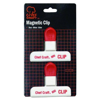 Chef Craft 20858 Magnetic Mini Clip, 3 in W, Red/White