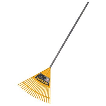 True Temper KLRO Kid's Poly Leaf Rake, 2-1/4 in L Head, 18 in W Head, 20-Tine, Poly Head, 42 in L Handle