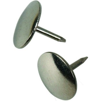 Hillman 122670 Thumb Tack, 15/64 in Shank, Steel, Nickel, Cap Head, Sharp Point