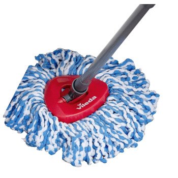 Vileda EasyWring RinseClean 168467 Spin Mop System, 6 L Capacity, Microfiber Wringer