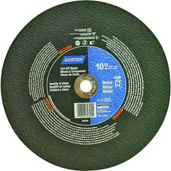 Norton 89390 Abrasive Wheel, 10 in Dia, 3/32 in Thick, 5/8 in Arbor, Aluminum Oxide Abrasive