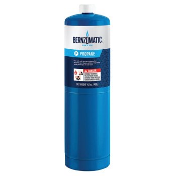 BernzOmatic 304182 Hand Torch Cylinder, Propane, 14.1 oz, Liquid Form