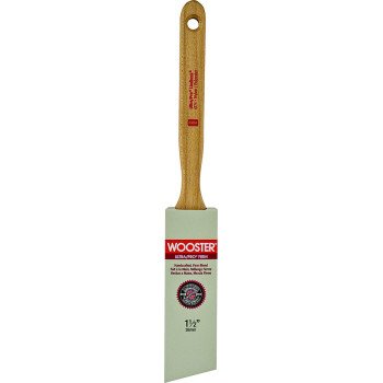 Wooster 4174-1-1/2 Paint Brush, 1-1/2 in W, 2-7/16 in L Bristle, Nylon/Polyester Bristle, Sash Handle