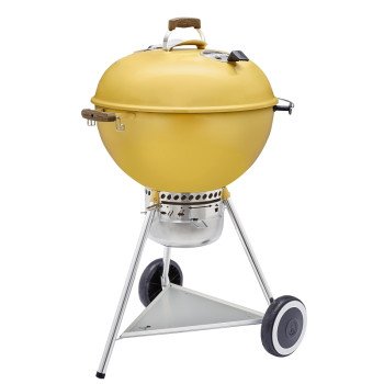 Weber 70th Anniversary Series 19523001 Kettle Charcoal Grill, 363 sq-in Primary Cooking Surface, Hot Rod Yellow