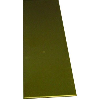 K & S 8240 Decorative Metal Strip, 1/4 in W, 12 in L, 0.032 in Thick, Brass