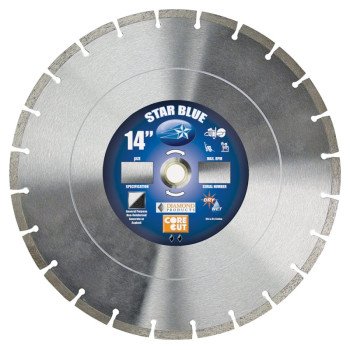 Diamond Products 14355 Circular Saw Blade, 14 in Dia, 1 in Arbor, Diamond Cutting Edge, Applicable Materials: Asphalt