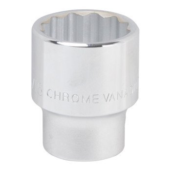 Vulcan MT-SS6042 Drive Socket, 1-5/16 in Socket, 3/4 in Drive, 12-Point, Chrome Vanadium Steel, Chrome