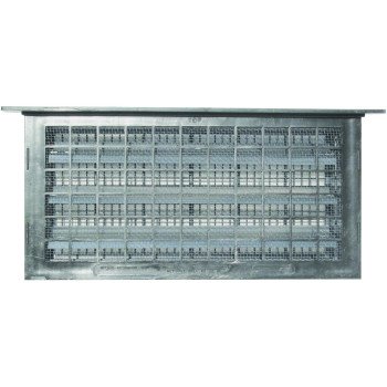 Witten Vent 304LGR Automatic Foundation Vent, 62 sq-in Net Free Ventilating Area, Mesh Grill, Thermoplastic, Gray