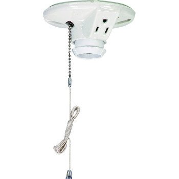 Eaton Wiring Devices 667-SP Lamp Holder, 125 VAC, 660 W, White