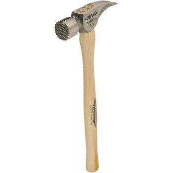 Stiletto TiBone Series TI14MS Framing Hammer, 14 oz Head, Straight Claw, Milled Head, Titanium Head