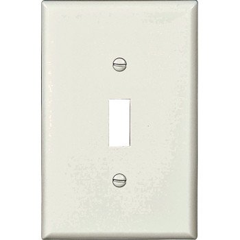 WALL PLATE 1GANG TGL MID WHITE