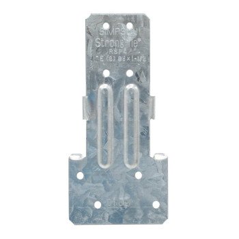 Simpson Strong-Tie RSP RSP4 Reversible Stud Plate Tie, 4-1/2 in L, 2-1/8 in W, Steel, Galvanized