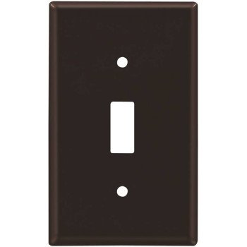 Eaton Wiring Devices 2134B-BOX Wallplate, 4-1/2 in L, 2-3/4 in W, 1 -Gang, Thermoset, Brown, High-Gloss