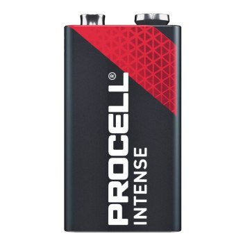 Procell Intense Series PX1604 Premium Battery, 9 V Battery, 628 mAh, Alkaline, Manganese Dioxide