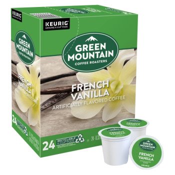 Keurig 5000330112 K-Cup Pod, French Vanilla, Yes Caffeine, Light Roast Box