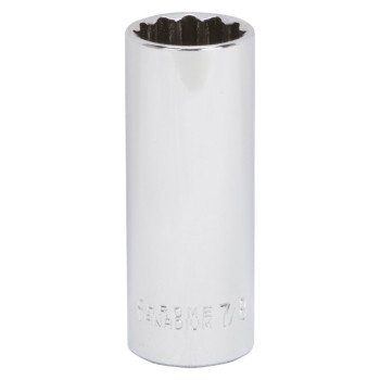 Vulcan MT6528608 Drive Socket, 7/8 in Socket, 1/2 in Drive, 12-Point, Chrome Vanadium Steel, Chrome