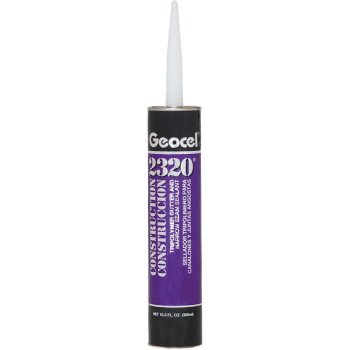 Geocel 2321 Series GC67101 Gutter and Narrow Seam Sealant, White, Liquid, 10.3 oz Cartridge