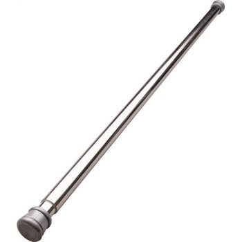 Simple Spaces SD-SR41-C3L Shower Curtain Rod, 7-1/2 lb, 41 to 76 in L Adjustable, 1 in Dia Rod, Steel, Chrome