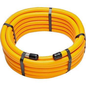 Pro-Flex PFCT-1275 Flexible Hose, 1/2 in, Stainless Steel, Yellow, 75 ft L