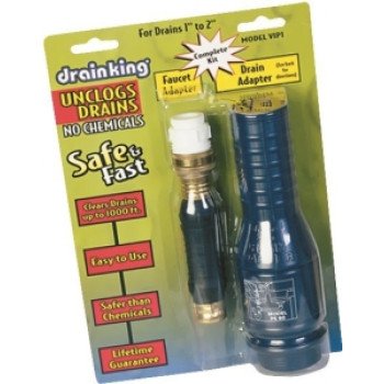 Drain King VIP1 Drain Opener Kit, 1 to 2 in Drain