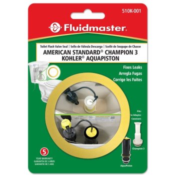 Fluidmaster 510K-001-P10 Toilet Flush Valve Seal, For: American Standard Champion 3, Kohler AquaPiston Flush Valves