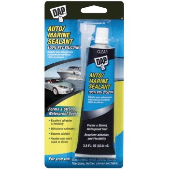 DAP 7079800756 Auto/Marine Sealant, Clear, 2.8 oz Tube