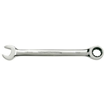 GearWrench 9113D Combination Wrench, Metric, 13 mm Head, 7.008 in L, 12-Point, Steel, Chrome, Standard Handle