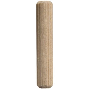 Waddell 878F DP-10 Dowel Pin, 1/2 in Dia, 2 in L, Hardwood