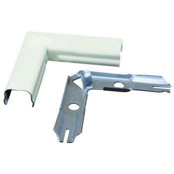 Wiremold B-6 Raceway Elbow, Flat, Metal, Ivory