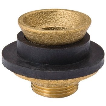 B & K 150-206 Closet Spud, Brass/Rubber