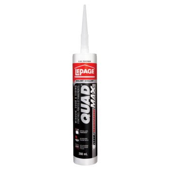 LePage 2445636 Siding and Window Sealant, Various, 24 to 72 hr Curing, 0 to 140 deg F, 280 mL Tube