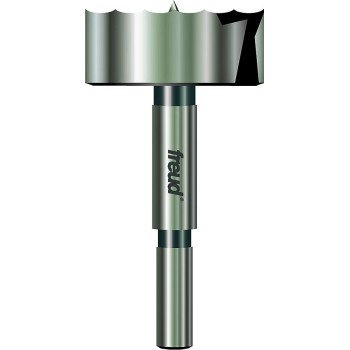 Freud Precision Shear PB-013 Forstner Bit, 1-3/4 in Dia, 3-1/2 in OAL, 3/8 in Dia Shank