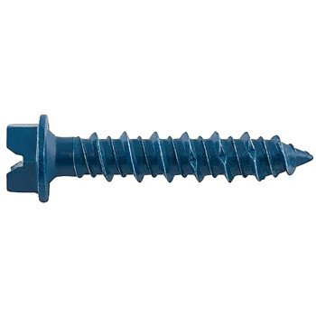 DEWALT UltraCon+ Series DFM12724 Concrete Screw Anchor, 1/4 in Dia, 2-1/4 in L, Carbon Steel, Zinc Stalgard