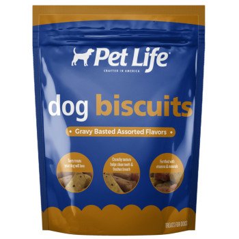 Pet Life 01002 Assorted Gravy Basted Biscuit, Milk Flavor, 4 lb