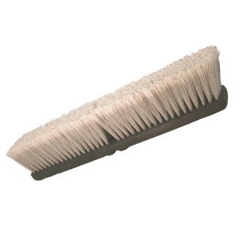 Birdwell 2019-12 Broom Head, Threaded, 3 in L Trim, Polypropylene/Polystyrene Bristle, Gray