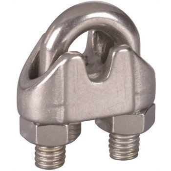 National Hardware 4230BC Series N830-313 Wire Cable Clamp, 3/16 in Dia Cable, 1 in L, Malleable Iron