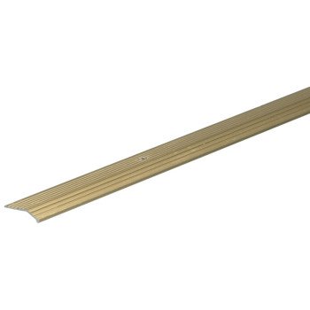 Frost King H113FB/3 Carpet Bar, 3 ft L, 1 in W, Fluted Surface, Aluminum, Gold, Satin